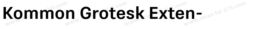 Kommon Grotesk Exten字体转换